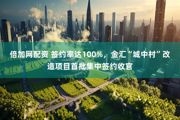 倍加网配资 签约率达100%，金汇“城中村”改造项目首批集中签约收官